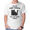 Unisex Crew Neck T-Shirt Good Enough Graphic Short Sleeve Casual Tee