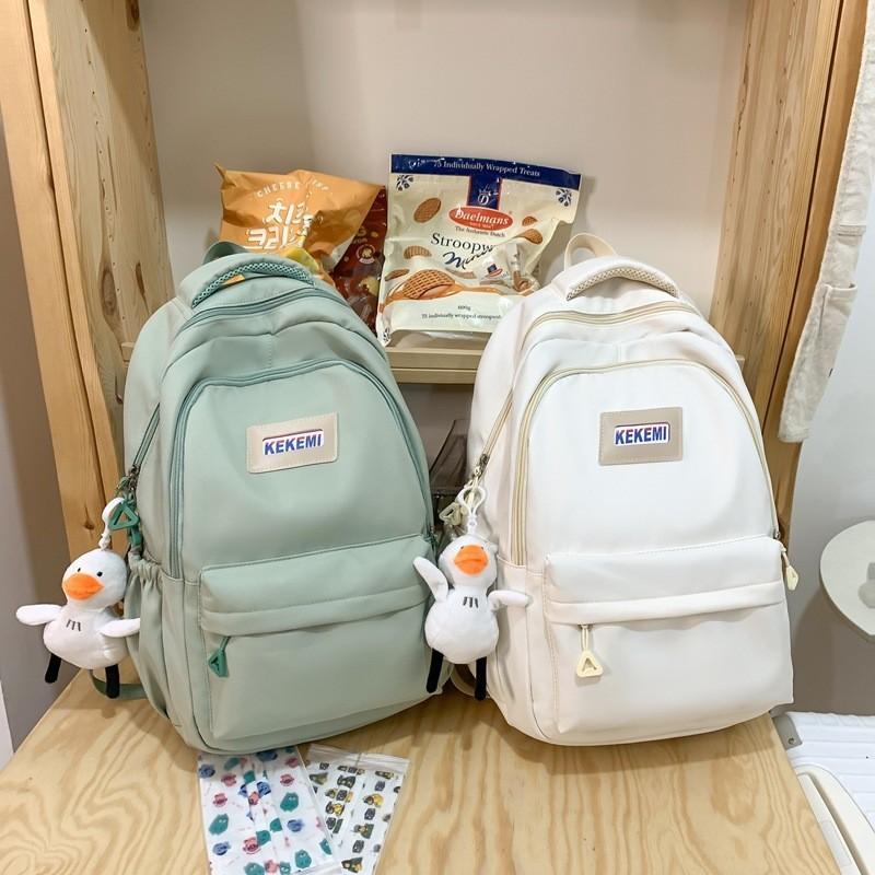 Stylish High School Students Double Shoulder Bag Large Capacity Book Bag Wholesale