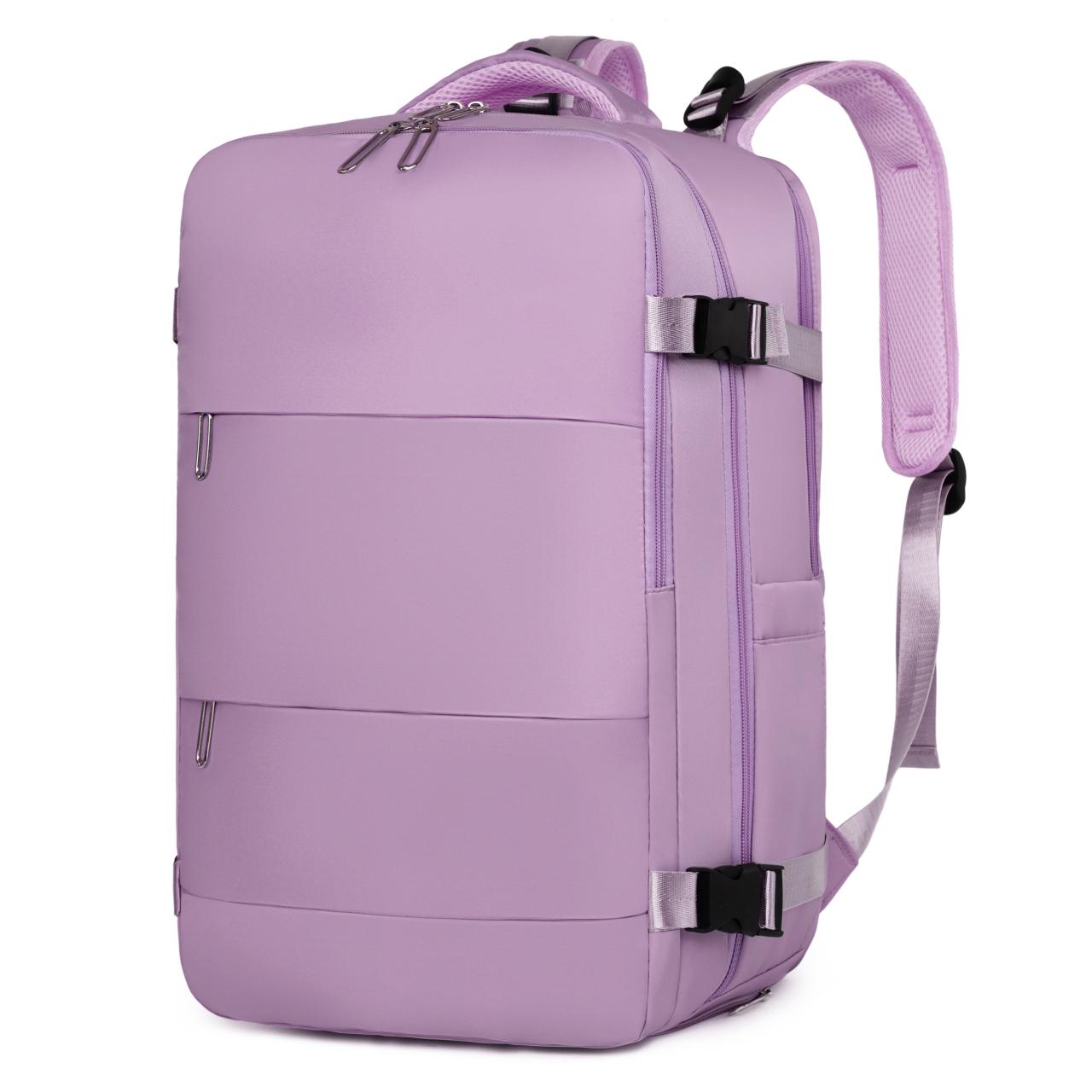 

Женский рюкзак для ноутбука 15,6 дюймов для девочек-подростков с зарядкой через USB, школьный рюкзак, независимая сумка для обуви, дорожный рюкзак, уличный рюкзак фиолетовый