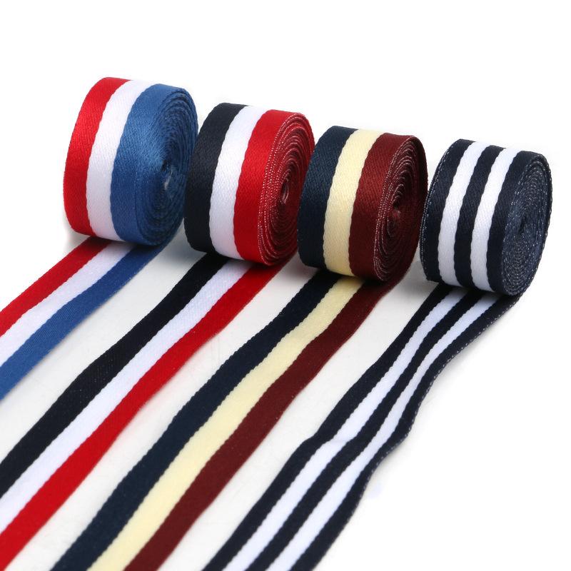 Color Striped Ribbon Ribbon Men'S And Women'S T-Shirt Clothing Accessories Shoes And Hats Decorative Ribbon Ribbon Hemming Cloth Strip
