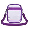 Women PVC Transparent Shoulder Crossbody Bag Fashion Waterproof Transparent Handbags Sports Zipper Shoulder Bag Cross Bags