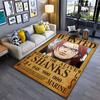 Shanks Wanted Poster Carpet Suitable As a Non-slip Mat for the Living Room or Bedroom Sofa
