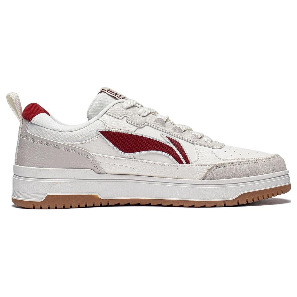 New LiNing Tianji 2.0 Anti Slip Wear Resistant Low Top Skateboard Shoes Men's White Gray Red AGCT211-6