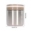 Insulated Food Jar 304 Stainless Steel Japanese   Round Shape Vacuum Lunch Food Container for   Worker 1.2L