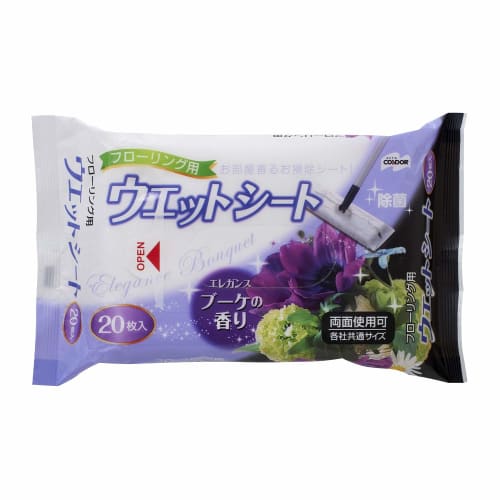 

Yamazaki Sangyo Flooring Wet Wipes, Bouquet Scent, 20 Sheets, 155835