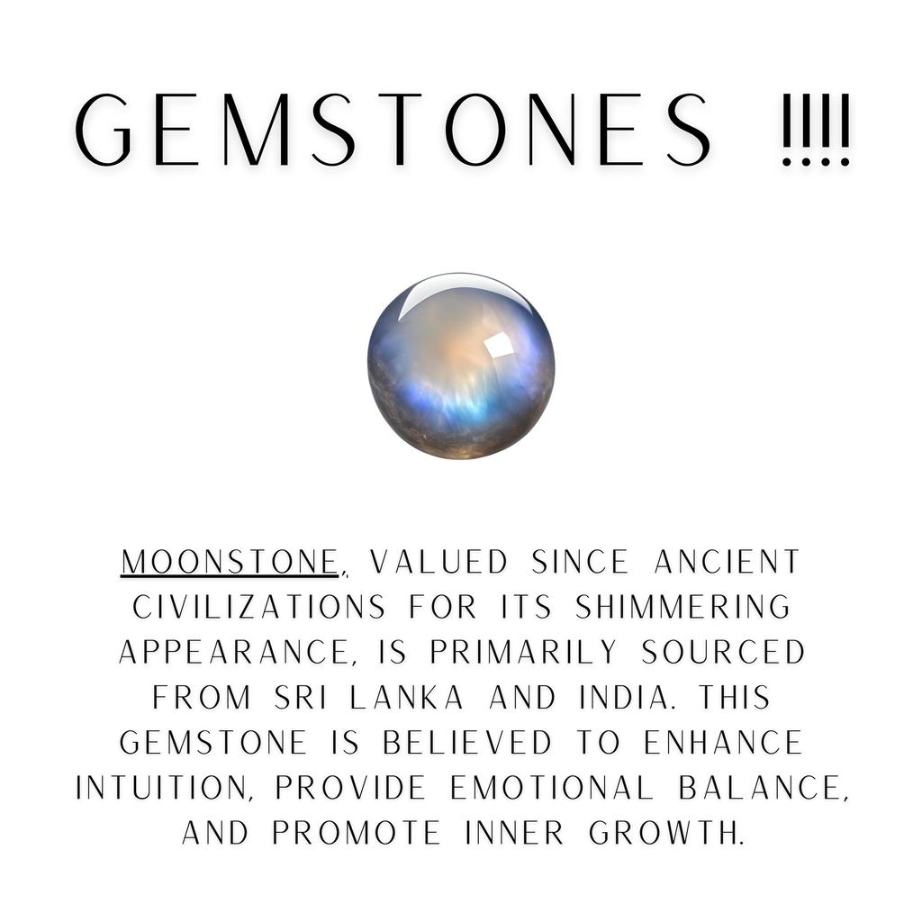 High Finish Moonstone Ring: 925 Sterling Silver Gemstone