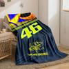 Racing-Stil VR46 Decke für alle Jahreszeiten Decke Mittagspause Überwurf Geschenk