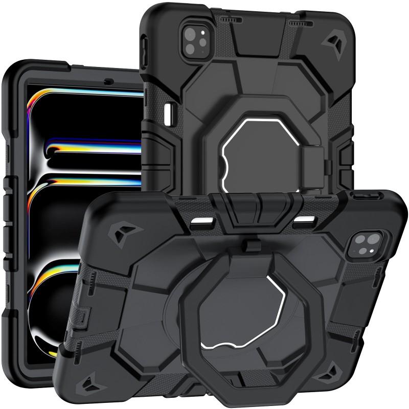 360 Rotating Stand Case IPad Pro 11 Inch M4/M5 2-in-1 Shockproof PC Silicone Cover