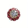 1Pc Fashionable Pomegranate Ring, Inlaid with Synthetic Zircon, Simple Style Multi-functional Ring