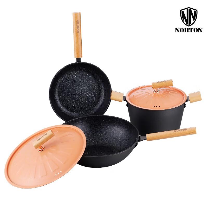 NORTON Airele 3-Piece 316 Stainless Steel Cookware Set