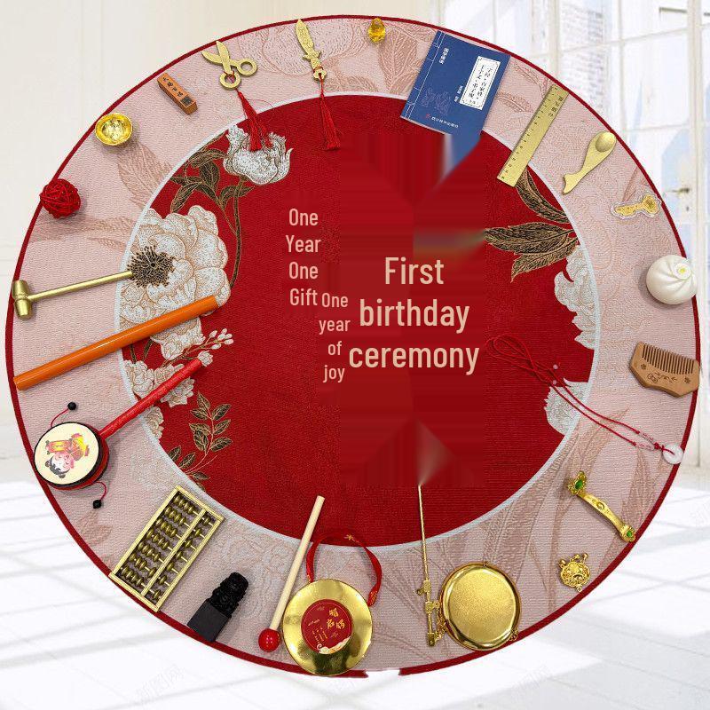 First Birthday Party Set: Props and Toys for One Year Olds with T-Shaped Carpet