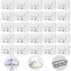 25Pack Shower Caddy Adhesive Replacement Strong, Waterproof Adhesive Hooks & Strips for No-Drill Corner Shelves, Bathroom Storage & Kitchen Racks