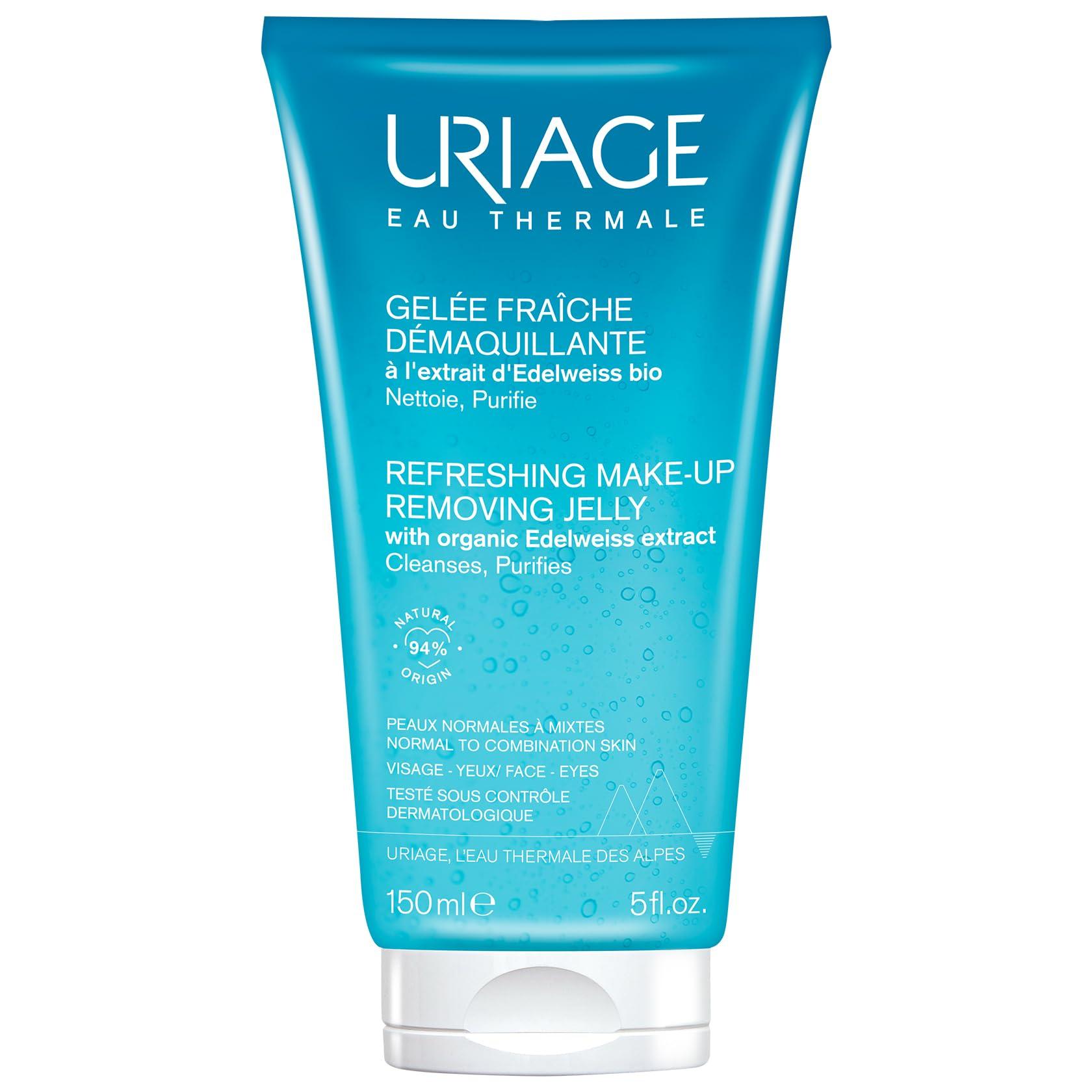 

URIAGE Cleansing Jelly 150mL Makeup Remover, Face Wash Gel, Sensitive Skin, Moisturizing, Hydrating, Glycerin, Fruity Scent, Derma Cosmetics URIAGE