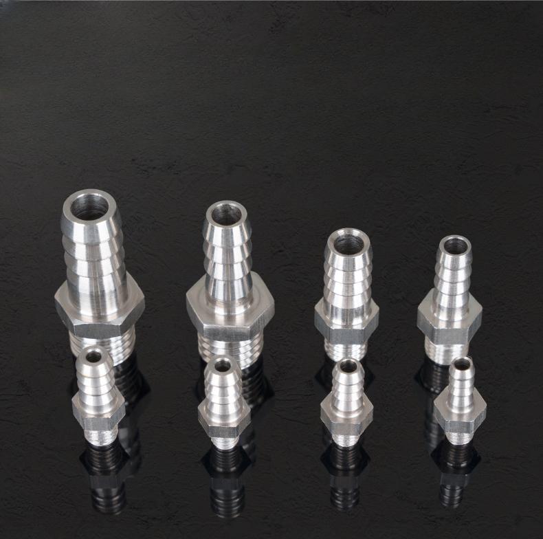 M3 M4 M5 M6 M8 M10 M12 M14 M16 Metric Male To 3 4 5 6 8 10 12 Mm Hose Barb Nipple 304 Stainless Steel Pipe Fitting Air Water Gas