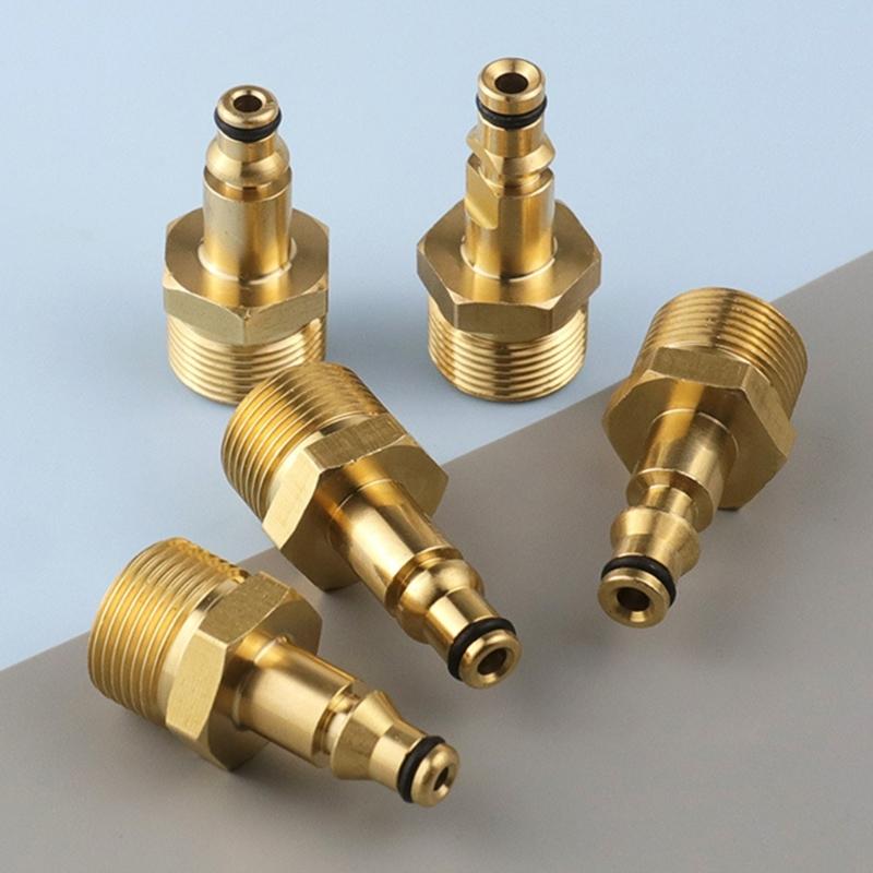 High Pressure Water Guns Quick Connection Brass Adapter Fitting Coupler Leakproof Design Compatible With Multiple Brands