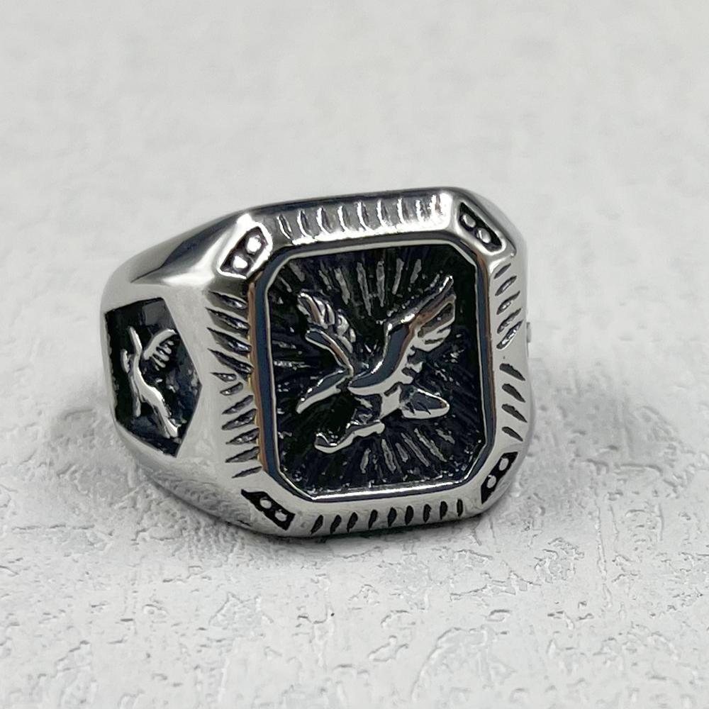 New Arrival Retro Women's Ring Unisex Eagle Fashion Hip Hop gold color Ring Gothic Eagle Ring Luxury  for Men Trendy