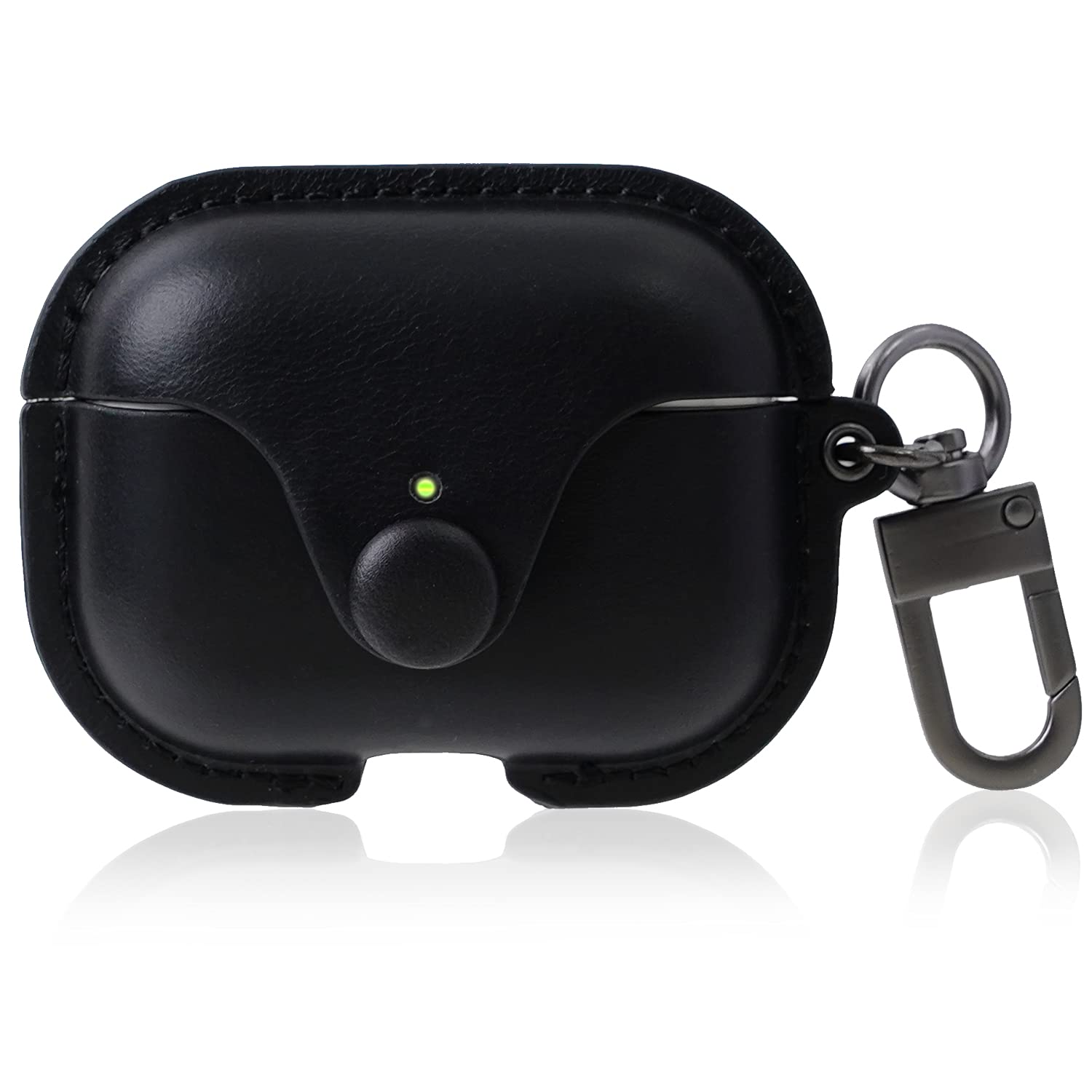 

AirPods Pro Case Cover for Generation AirPods Pro Front LED Light Premium Genuine Full Wireless Charging Compatible Day Gift Present [JAC] 1st/2nd чорний