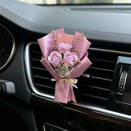 Pocket Rose Artificial Flowers Gift Packaging Mini Bouquet Long-Lasting No Wither Flower for Valentine’s Day Birthday