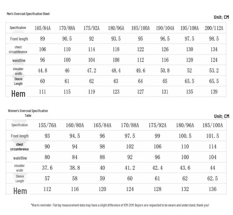 Trolman Professional Wool Overcoat for Men & Women