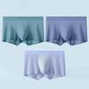 3-Pack Men's Ultra-Thin Seamless Ice Silk Boxers - Transparent Mulberry Silk Briefs