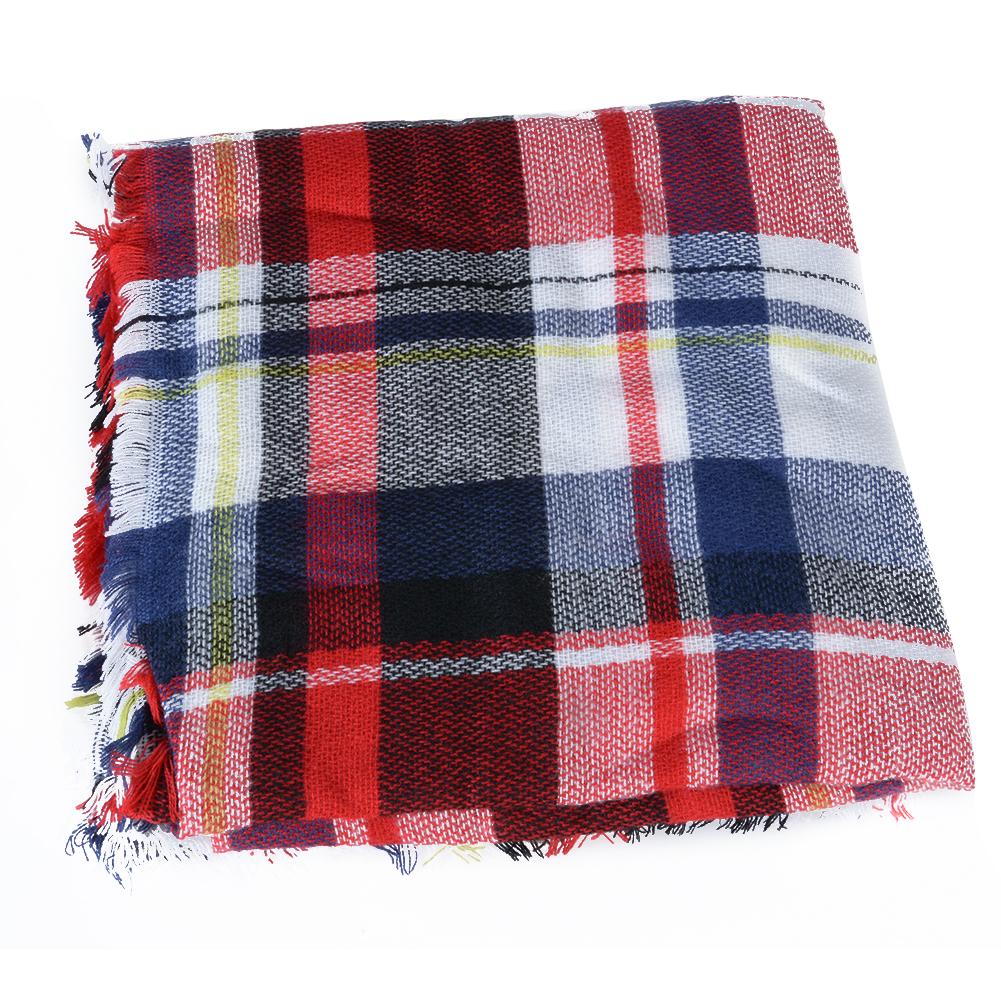 Classical Warm Plaid Scarf Fashionable Winter Autumn Big Kerchief Elegant Tippet Festival Gift