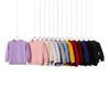 Children's Pure Cotton Composite Solid Color Crew Neck Sweater Autumn and Winter New Children's Pullover Top Bottoming Shirt