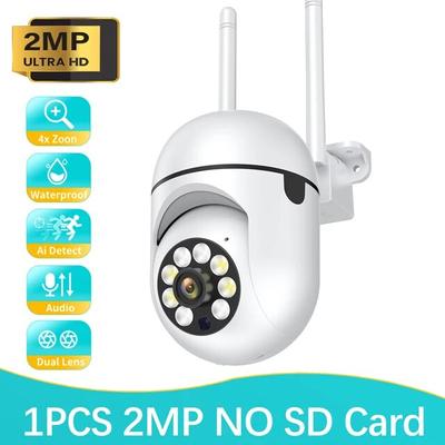 Nová Wifi kamera 3MP IP vonkajšia 4x digitálny zoom bezdrôtový bezpečnostný monitor Plnofarebná bezpečnostná kamera s nočným videním AI Smart Tracking