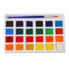 Water Color Paint 24 Colors High Saturation Bright Vibrant Portable Watercolor Paint Set with Brush for Painting