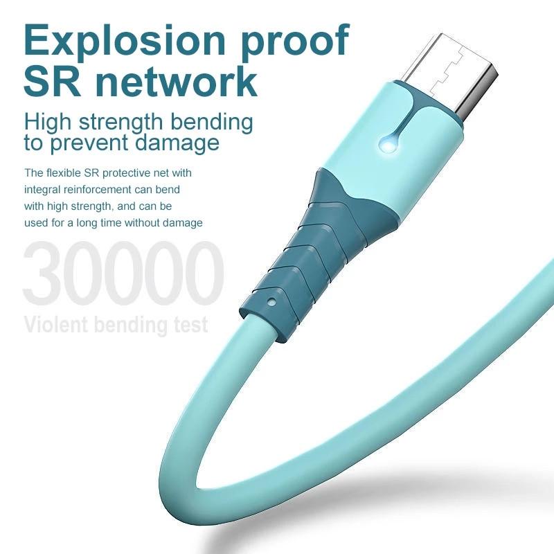 Cavo USB Tipo C 5A Ricarica Rapida Cavo USB C per Huawei Cavo Dati Caricatore Cavo USB Tipo C Per Xiaomi POCO X3 M3 Samsung