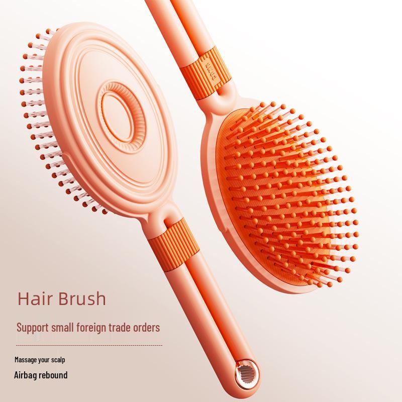 Women's Air Cushion Massage Comb: Anti-Static, Fluffy Hair, Ideal for Long/Curly Hair, Home/Barber Use.
