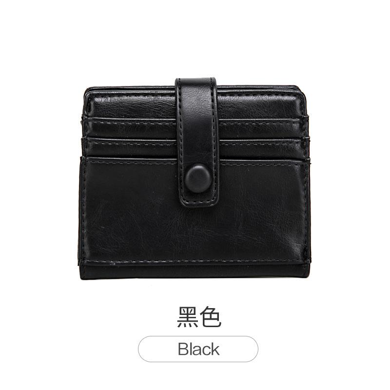 New fashion card bag, women's multi-card position, simple solid color card cover, light and versatile, short small wallet.