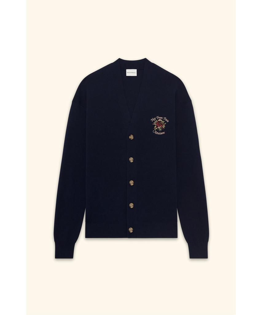 Drole De Monsieur Rose Slogan Cardigan Le Cardigan Slogan Rose D0Wcs26261Nyx