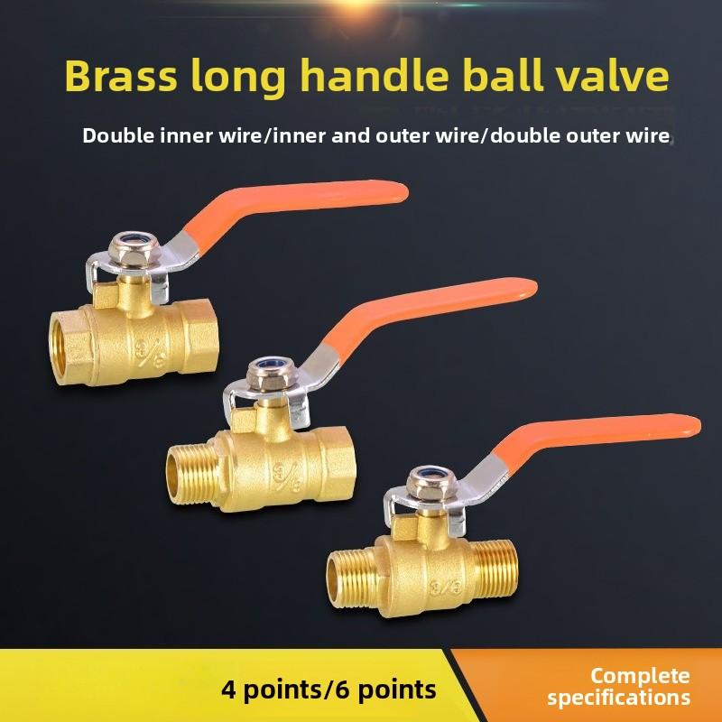 1/2 3/4 1" Mosazný Závitový Konektor ventil Vodovodní Potrubní Fitinky Rychlospojka Kulový Ventil Zahradní Zavlažování Irigace Měděná spojka