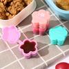 4Pcs Mini Sauce Box Flower Shape Soy Sauce Ketchup Honey Salad Dressing Container Camping Picnic Bento Box Accessories