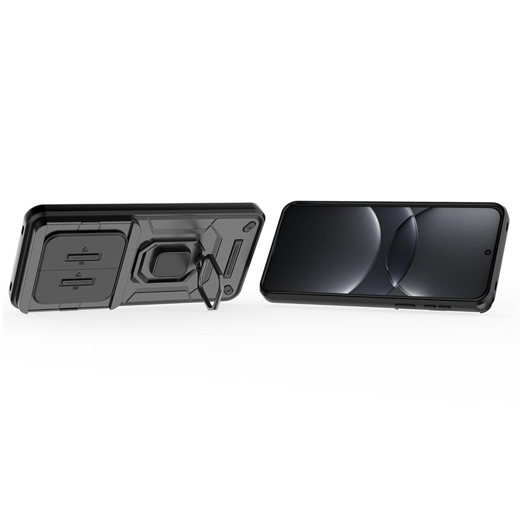 For Huawei Mate 70 Pro+/70 Pro Case PC+TPU Kickstand Phone Protector with Lens Cover