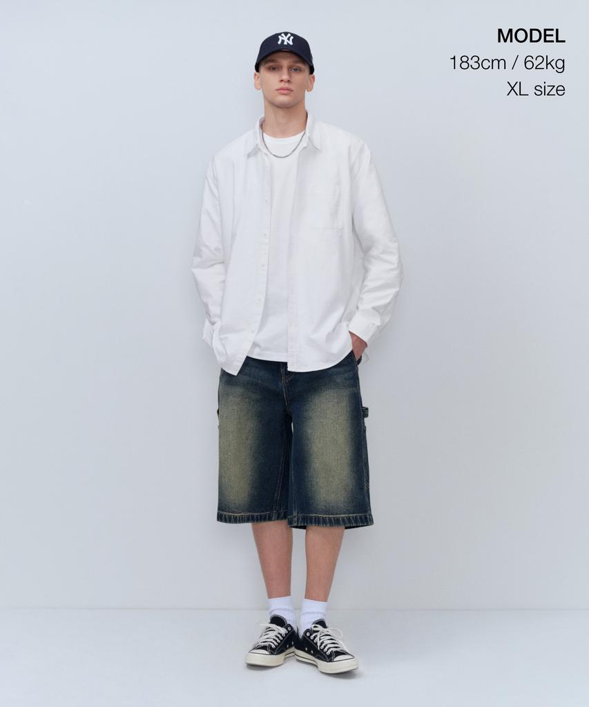 MUSINSA STANDARD Basic Washed Poplin Shirt [White]