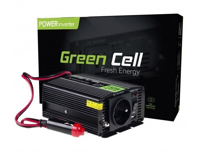300W DC 12V bis 230V AC mit USB Stromrichter Green Cell Inv06 300W DC 12V bis 230V AC mit USB Stromrichter Green Cell Inv06