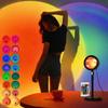 One94Store RGB Sunset Projection Lamp, 16 Color LED Night Light with Remote