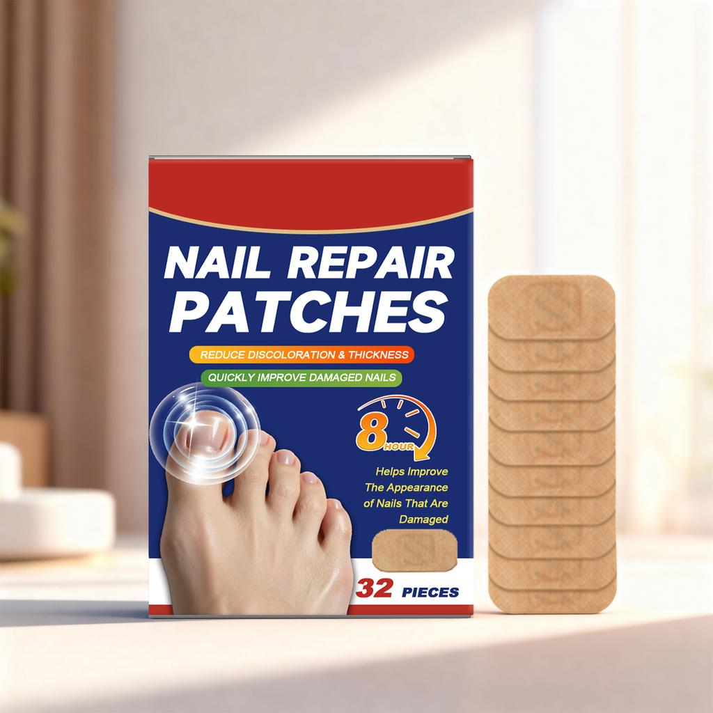 Fungal Nail Hands And Feet Soft Nail Inlaid Nail Thickening Bright Nail Furrow Gray Nail Care Patch .32pcs