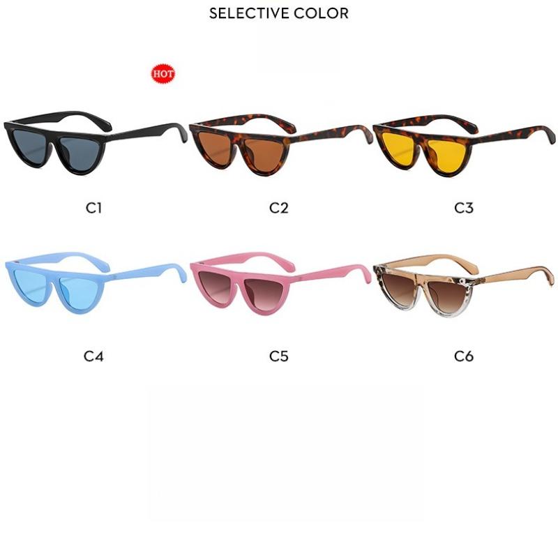 Women's sunglasses - unisex fashion half-moon cat eye sunglasses