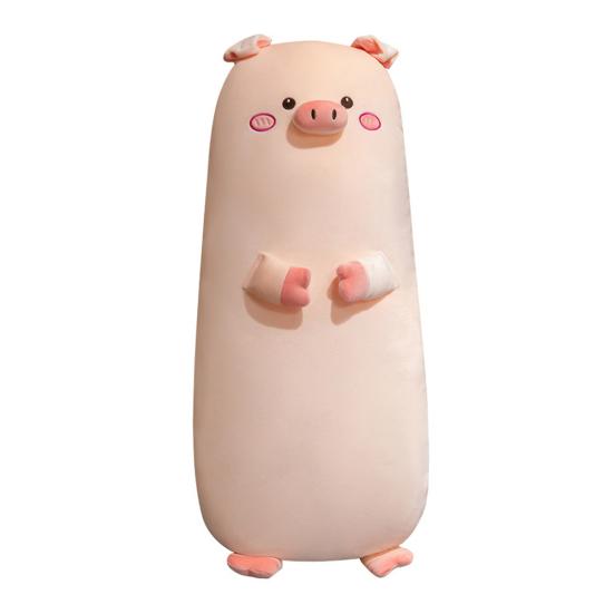 Pluszowa Poduszka Ciała Świnka Długa Przytulanka dla Snu i Przytulania Miękka Poduszka do Łóżka dla Osób Śpiących na Boku