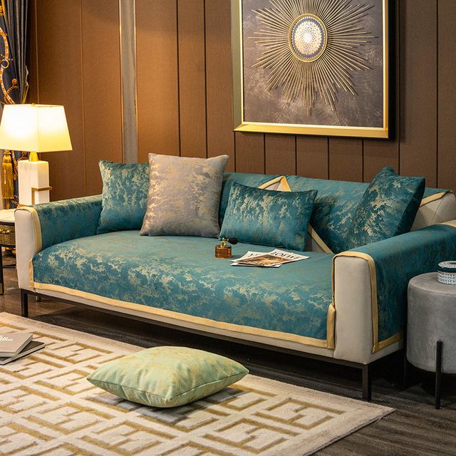 Nordischer Luxus Sofa Chaiselongue Bezug Lounge 1 /2 /3 /4 Sitzer Relaxsessel Bezug Sofakissen Couch Überwurf Möbelschutz