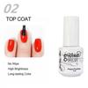 GELPOLISH Nail Art Set: Base, Top Coat, Transparent & White Gel Polishes