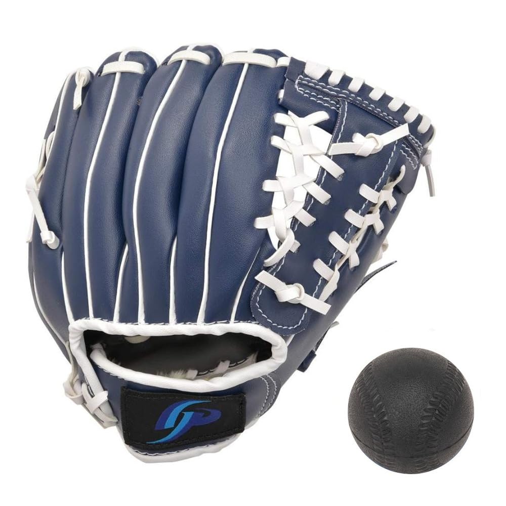 

GP 9-Inch Gloves for Lower Elementary School Right-Hand Throw Soft Ball Included Navy White Red