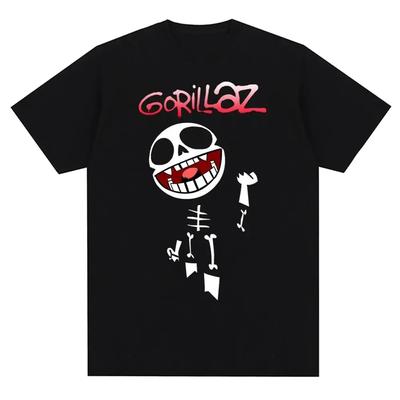 Zespół muzyczny Gorillazs Punk Rock T-shirt z nadrukiem 90s Casual Fashion Krótki rękaw Plus Size T-shirt Unisex