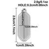 6pcs Stainless Steel Blank Tray Pendant For Decoration Geometry Cabochon Settings Base Charms DIY Handmade Materials Accessories