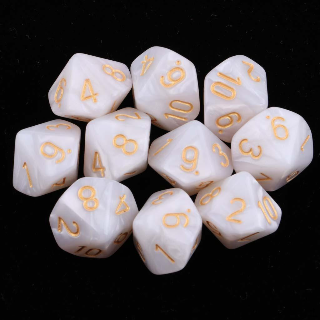 10 Sided D10 Multi-Sided Game Board Accessories