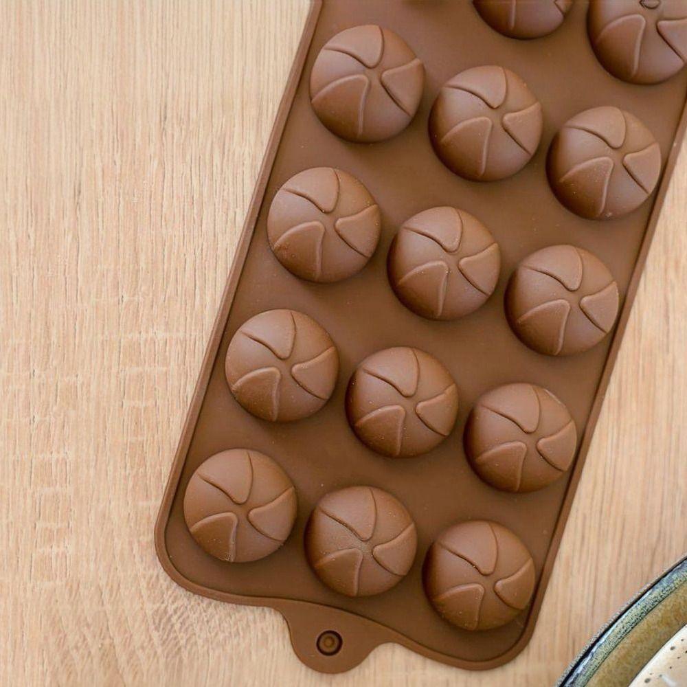 Handmade Design Silicone Chocolate Mold Star Heart Shape Non-Stick Surface Pudding Mold 15 Cavity Reusable Jelly Candy Mold