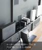 Yamazaki Jitsugyo TV Back Rack Wide 100 Black Approx. W100 X D8.2 X H3cm Smart Router Storage Cable Storage 3631