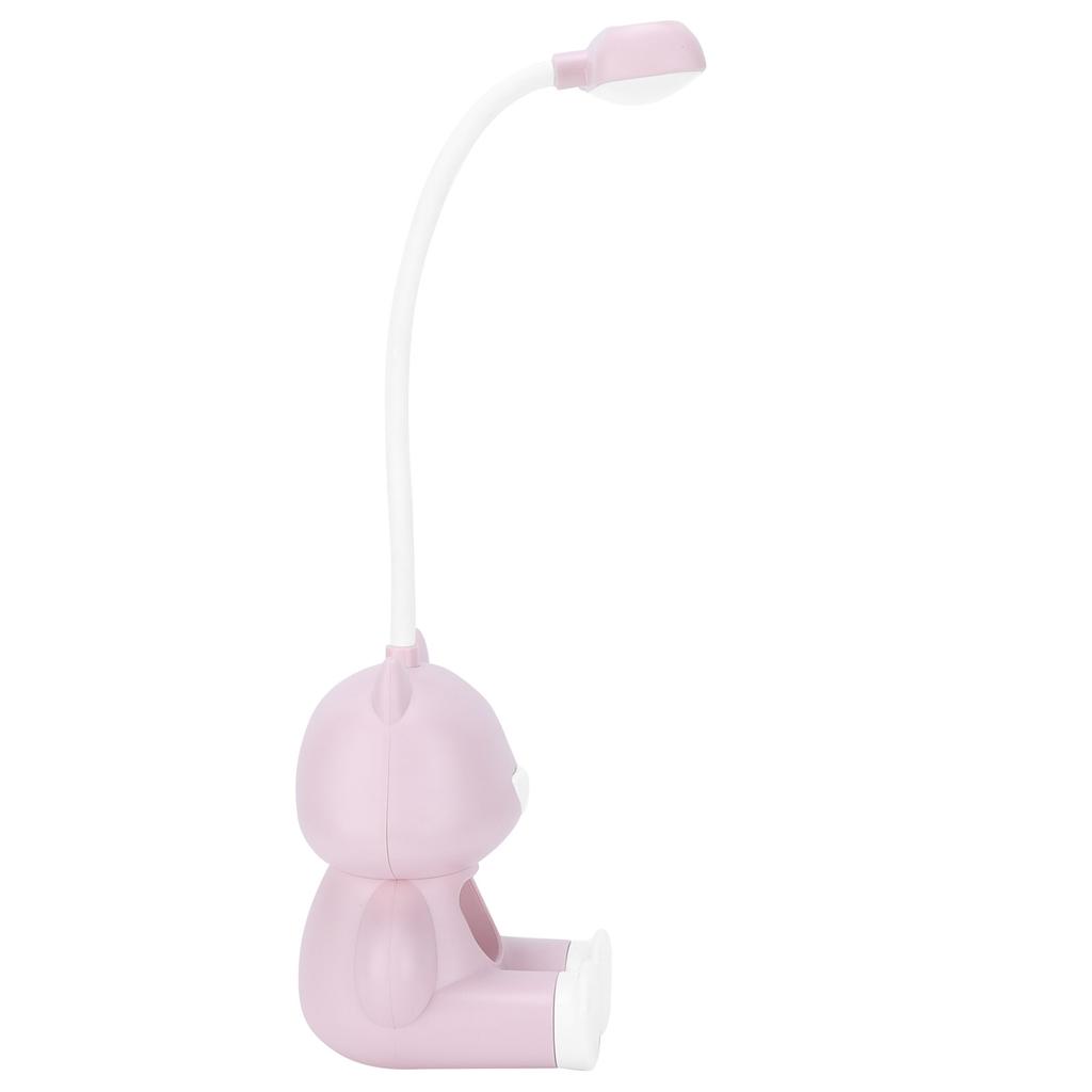Mini Table Lamp Cute Bear LED Rechargeable Student Bedroom Eye Protection Night LightPink Bear